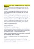 QMB 3302 FINAL EXAM 2026 QUESTIONS AND SOLUTIONS GRADED