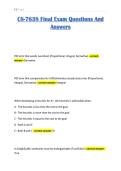 CS-7638 Final Exam Questions And Answers 