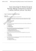 Test Bank &mdash; Davis Advantage for Medical-Surgical Nursing&colon; Making Connections to Practice &vert; Hoffman & Sullivan &vert; 2nd Edition &vert; Complete All Chapters &vert; Verified Q&A