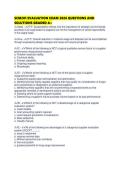 SCM201 EVALUATION EXAM 2026 QUESTIONS AND SOLUTIONS GRADED