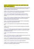 SCM201 COMPREHENSIVE EXAM 2026 QUESTIONS AND SOLUTIONS GRADED