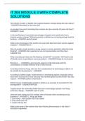 IT 304 MODULE 3 WITH COMPLETE SOLUTIONS