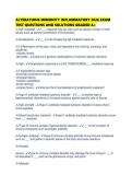 ALTERATIONS IMMUNITY INFLAMMATORY 2026 EXAM TEST QUESTIONS AND SOLUTIONS GRADED