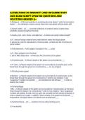 ALTERATIONS IN IMMUNITY AND INFLAMMATORY 2026 EXAM SCRIPT UPDATED QUESTIONS AND