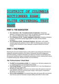 2026&sol;2027 District of Columbia &lpar;DC&rpar; Auctioneer Exam Master Test Bank&colon; 88 Scenarios & Rationales &lpar;UCC & BEST Act&rpar;  
