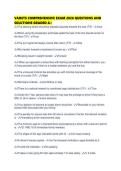 VADETS COMPREHENSIVE EXAM 2026 QUESTIONS AND SOLUTIONS GRADED 