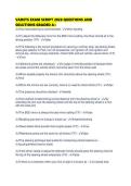 VADETS EXAM SCRIPT 2026 QUESTIONS AND SOLUTIONS GRADED 