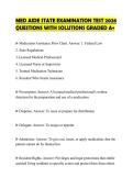 MED AIDE STATE EXAMINATION TEST 2026 QUESTIONS WITH SOLUTIONS GRADED A&plus;