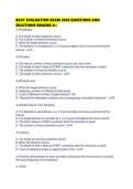 BCAT EVALUATION EXAM 2026 QUESTIONS AND SOLUTIONS GRADED 