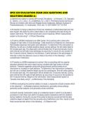 SPCE 630 EVALUATION EXAM 2026 QUESTIONS AND SOLUTIONS GRADED 