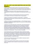 SPCE 630 LATEST 2026 EXAM QUESTIONS AND SOLUTIONS GRADED