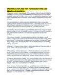 SPCE 630 LATEST 2026 TEST PAPER QUESTIONS AND SOLUTIONS GRADED 
