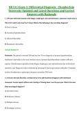NR511 Exam 1&ndash;4 & Final &vert; NR 511 Exam 1&ndash;4 & Final &vert; Differential Diagnosis &vert; Chamberlain University &vert; Complete Exam Bundle with Detailed Verified Answers