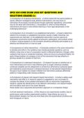 SPCE 630 CORE EXAM 2026 SET QUESTIONS AND SOLUTIONS GRADED
