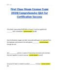First Class Steam License Exam 2026&vert; Comprehensive Q&A For Certification Success 