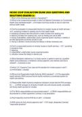 NCCHC CCHP EVALUATION EXAM 2026 QUESTIONS AND SOLUTIONS GRADED 