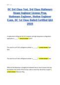 DC 3rd Class Test&comma; 3rd Class Stationary Steam Engineer License Prep&comma; Stationary Engineer&comma; Station Engineer Exam&comma; DC 1st Class Boiler&vert; Certified Q&A 2026