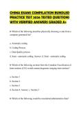 CHIMA EXAMS COMPILATION BUNDLED PRACTICE TEST 2026 TESTED QUESTIONS WITH VERIFIED ANSWERS GRADED A&plus;
