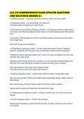 CLA 210 COMPREHENSIVE EXAM UPDATED QUESTIONS AND SOLUTIONS GRADED