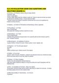 CLA 210 EVALUATION EXAM 2026 QUESTIONS AND SOLUTIONS GRADED