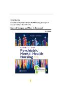 Test Bank - Essentials of Psychiatric Mental Health Nursing&comma; 8th Edition &lpar;Morgan and Townsend&comma; 2020&rpar;&comma; Chapter 1-32 &vert; All Chapters