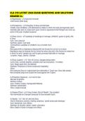 CLA 210 LATEST 2026 EXAM QUESTIONS AND SOLUTIONS GRADED 