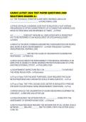 CAOHC LATEST 2026 TEST PAPER QUESTIONS AND SOLUTIONS GRADED