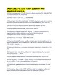 CAOHC UPDATED EXAM SCRIPT QUESTIONS AND SOLUTIONS GRADED