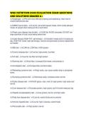 WGU NUTRITION D440 EVALUATION EXAM QUESTIONS AND SOLUTIONS GRADED
