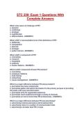STC 259&colon; Exam 1 Questions With Complete Answers