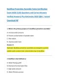 Backflow Prevention Assembly Tester Certification  Exam &lpar;ASSE 5110&rpar; Questions and Correct Answers  Verified Answers&rpar; Plus Rationales 2026 Q&A &vert; Instant  Download Pdf