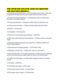 WGU NUTRITION D440 FINAL EXAM 2026 QUESTIONS AND SOLUTIONS GRADED