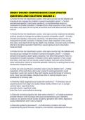 EMORY WOUND COMPREHENSIVE EXAM UPDATED QUESTIONS AND SOLUTIONS GRADED