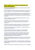 EMORY WOUND FINAL EXAM 2026 QUESTIONS AND SOLUTIONS GRADED