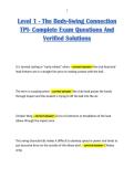 Level 1 - The Body-Swing Connection TPI- Complete Exam Questions And Verified Solutions