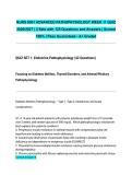 NURS 6501 ADVANCED PATHOPHYSIOLOGY WEEK 11 QUIZ 2026&sol;2027 &vert; 3 Sets with 125 Questions and Answers &vert; Scored 100&percnt; &vert; Pass Guaranteed - A&plus; Graded