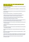 WGU D291 LATEST 2026 TEST PAPER QUESTIONS AND SOLUTIONS GRADED