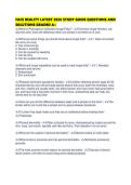 FACE REALITY LATEST 2026 STUDY GUIDE QUESTIONS AND SOLUTIONS GRADED