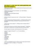FACE REALITY LATEST 2026 TEST PAPER QUESTIONS AND SOLUTIONS GRADED