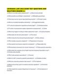 LOUISIANA LAW 2026 EXAM TEST QUESTIONS AND SOLUTIONS GRADED