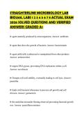 STRAIGHTERLINE MICROBIOLOGY LAB BIO250L LABS 1 2 3 4 5 6 7 8 ACTUAL EXAM 2026 SOLVED QUESTIONS AND VERIFIED ANSWERS GRADED A&plus;