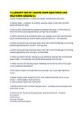 TeenSMART END OF COURSE EXAM QUESTIONS AND SOLUTIONS GRADED