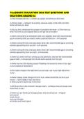 TeenSMART EVALUATION 2026 TEST QUESTIONS AND SOLUTIONS GRADED