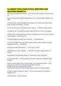 TeenSMART FINAL EXAM ACTUAL QUESTIONS AND SOLUTIONS GRADED