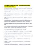 TeenSMART UPDATED EXAM SCRIPT QUESTIONS AND SOLUTIONS GRADED