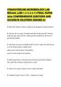 STRAIGHTERLINE MICROBIOLOGY LAB BIO250L LABS 1 2 3 4 5 6 7 8 FINAL PAPER 2026 COMPREHENSIVE QUESTIONS AND ACCURATE SOLUTIONS GRADED A&plus;