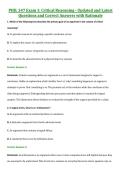 PHIL 347 Exam 1&colon; Critical Reasoning - Updated and Latest  Questions and Correct Answers with Rationale