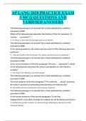 AP LANG 2020 PRACTICE EXAM 3 MCQ QUESTIONS AND VERIFIED ANSWERS