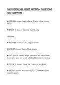 NACE CIP LEVEL 1 2026 REVISION QUESTIONS AND ANSWERS