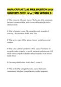 NAFA CAFS ACTUAL FULL SOLUTION 2026 QUESTIONS WITH SOLUTIONS GRADED A&plus;